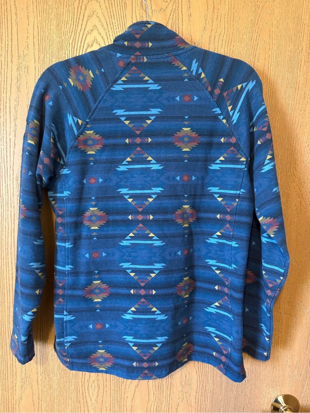 Ariat Blue Aztec Button-Front Pullover - Picture 5 of 6